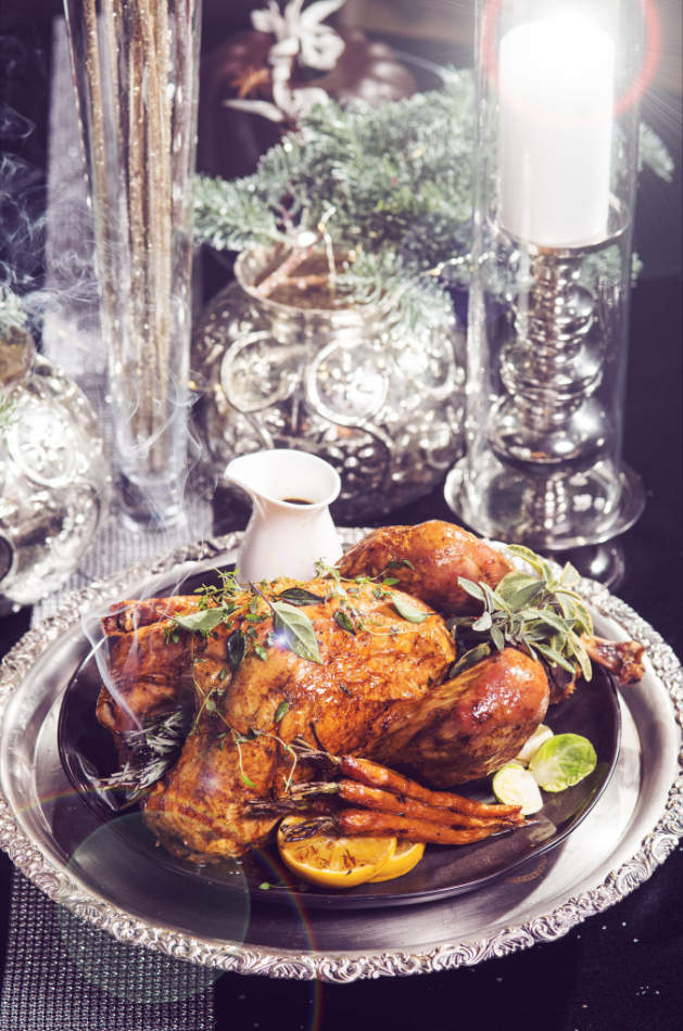 Božićna purica - vintage i lens effect